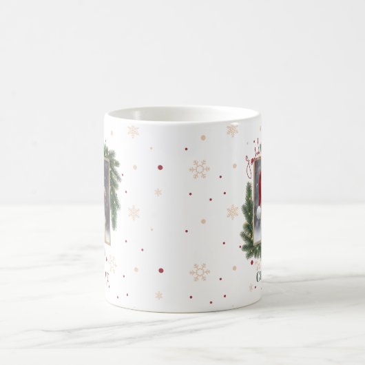 Modern Pet Christmas – Personalized Holiday Gift Kaffeetasse (Mittel)