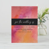 Modern Petite Orchid Watercolor Save the Date Einladung (Stehend Vorderseite)