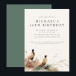 Modern Pheasant Hunting Adult Birthday Einladung<br><div class="desc">Modern Pheasant Hunting Themed Rustic Sophisticated Country Adult Birthday Party Invitation Template that is fully customizable to fit your event.</div>