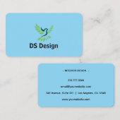 Modern Phoenix Logo Business Card Visitenkarte (Vorne/Hinten)