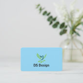 Modern Phoenix Logo Business Card Visitenkarte (Stehend Vorderseite)