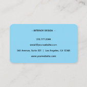 Modern Phoenix Logo Business Card Visitenkarte (Rückseite)