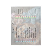 Modern Photo Babysitting Tracker Task Planner Notizblock (Rotiert)