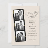 Modern Photo-booth Filmstrip Wedding Save The Date (Vorderseite)