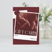 Modern Photo Business Gift Card (Stehend Vorderseite)