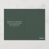 Modern Photo Christmas Postkarte (Rückseite)