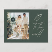 Modern Photo Christmas Postkarte (Vorderseite)