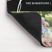 Modern Photo Collage Family Script Keepsake Mousepad (Ecke)