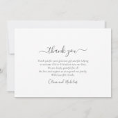 Modern Photo Collage Girl Twins Baby Thank You Dankeskarte (Rückseite)