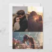 Modern photo collage save the date (Vorderseite)