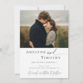 Modern photo collage save the date (Rückseite)