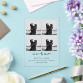 Modern Photo Collage Wedding Save The Date Acryleinladungen (In Situ (Hochzeit))