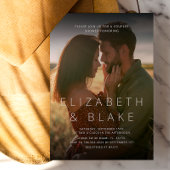 Modern Photo Couples Shower Einladung