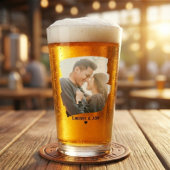 Modern Photo Custom Name or Message Beer Glas