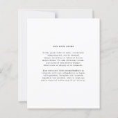 Modern Photo Editorial Wedding Save the Date (Rückseite)