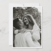 Modern Photo Engagement Invitation Einladung (Rückseite)