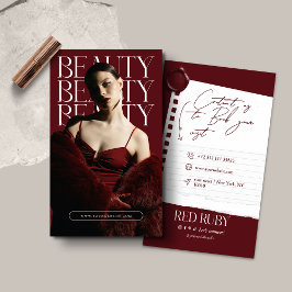 Modern Photo Fashion Business Card Visitenkarte