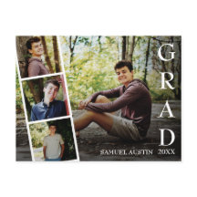 Modern Photo Film Strip Graduation Announcement