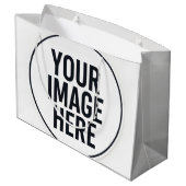 Modern Photo Frame Paper Shopping Bag Große Geschenktüte (Rückseite Schrägansicht)