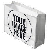 Modern Photo Frame Paper Shopping Bag Große Geschenktüte (Vorderseite Schrägansicht)
