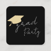 Modern Photo Grad Party  Begleitkarte (Vorderseite)