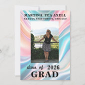 Modern Photo Graduation Announcement  Ankündigung (Vorderseite)