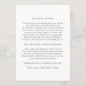 Modern Photo Graduation Announcement Class of 2026 Ankündigung (Rückseite)