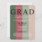 Modern Photo Graduation Class of 2026 Einladung (Rückseite)