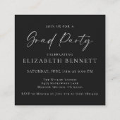 Modern Photo Graduation Party Begleitkarte (Rückseite)