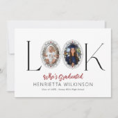 Modern photo Graduation Party Invitation Einladung (Vorderseite)