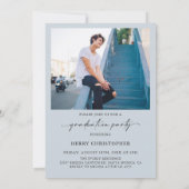 Modern Photo Graduation Party Invitation Einladung (Rückseite)