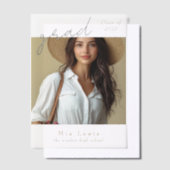 Modern Photo Graduation Pergament Einladungen (Versetzt)