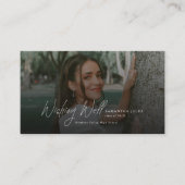 Modern  Photo Graduation QR Code Wishing Well Begleitkarte (Vorderseite)