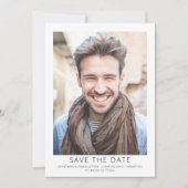 Modern Photo Graduation Save The Date (Vorderseite)