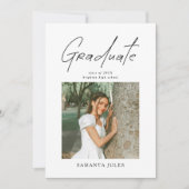 Modern Photo High School Graduation Announcement Ankündigung (Vorderseite)