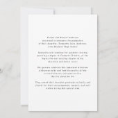 Modern Photo High School Graduation Announcement Ankündigung (Rückseite)