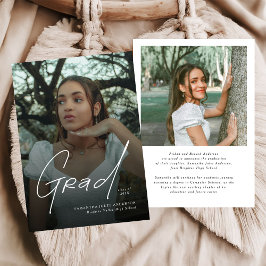 Modern Photo High School Graduation Announcement  Ankündigung