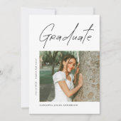 Modern Photo High School Graduation Announcement Ankündigung (Vorderseite)