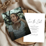 Modern Photo High School Graduation  Save The Date<br><div class="desc">Announce your graduate’s milestone with this Modern Photo High School Graduation Save the Date. Featuring a clean, contemporary layout and stylish typography, this design highlights a favorite senior photo while sharing the important celebration date with family and friends. Perfect for high school graduation parties, senior celebrations, and Class of 2026...</div>