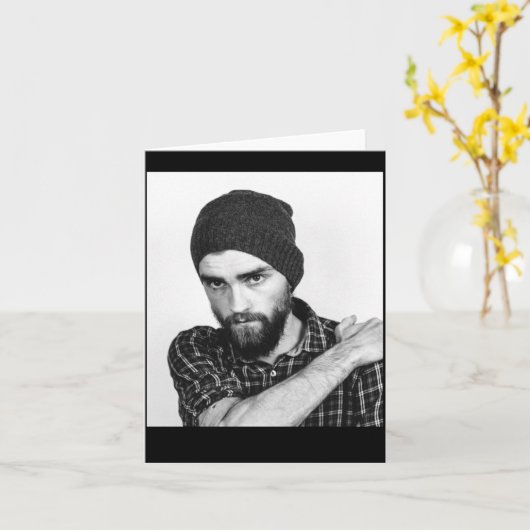 Modern Photo  Karte (Gelbe Blume)