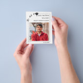 Modern photo male budget Graduation Save the Date Flyer (Gruppe)