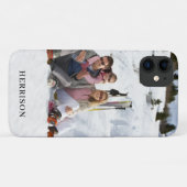 Modern Photo Name Family Simple Gorgeous Cute Case-Mate iPhone Hülle (Rückseite (Horizontal))