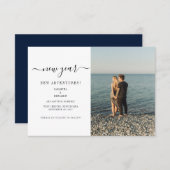 Modern Photo New Adventures Wedding Save The Date (Vorne/Hinten)