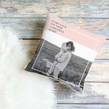 Modern Photo Pastel Pink Family Lovely Gift