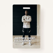 Modern Photo Personal Trainer Fitness Lifestyle Ausweis (Vorderseite)