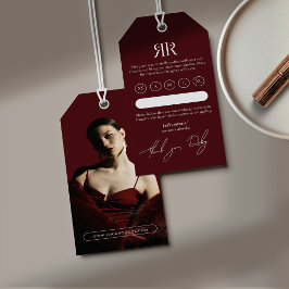 Modern Photo Product Clothing Hang Tag Geschenkanhänger