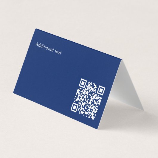 Modern Photo QR Code Blue Gradient Professional Visitenkarten (Rückseite)