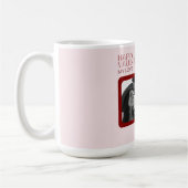 Modern Photo Red & Pink Happy Valentines Gift Kaffeetasse (Links)
