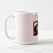 Modern Photo Red & Pink Happy Valentines Gift  Kaffeetasse (Links)