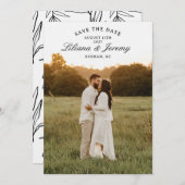 Modern Photo Save the Date With Arched Text Einladung (Vorne/Hinten)